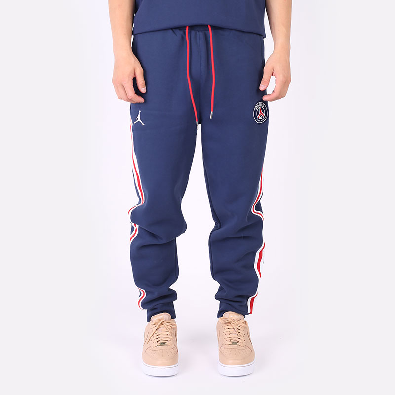 мужские синие брюки Jordan Paris Saint-Germain Fleece Pant DB6502-410 - цена, описание, фото 3